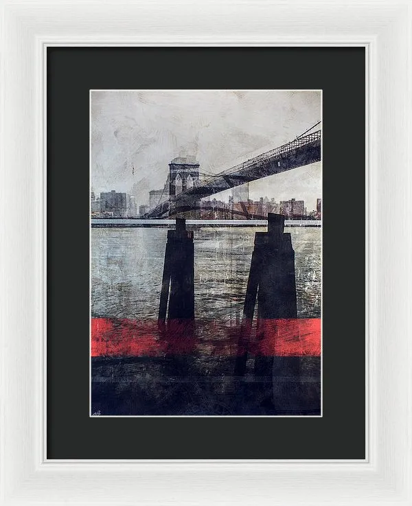 New York Pier - Framed Print