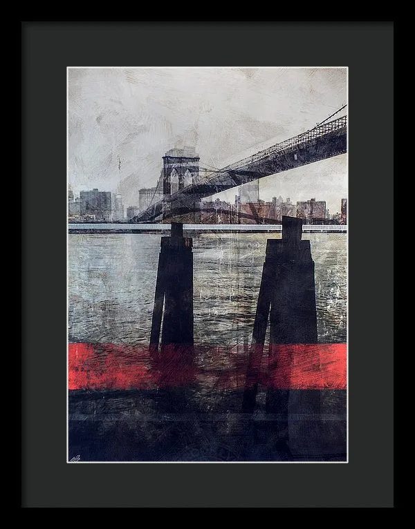 New York Pier - Framed Print