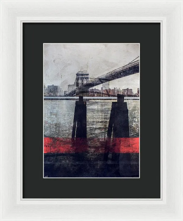 New York Pier - Framed Print