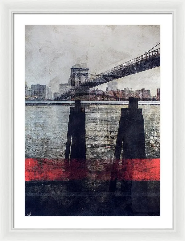 New York Pier - Framed Print