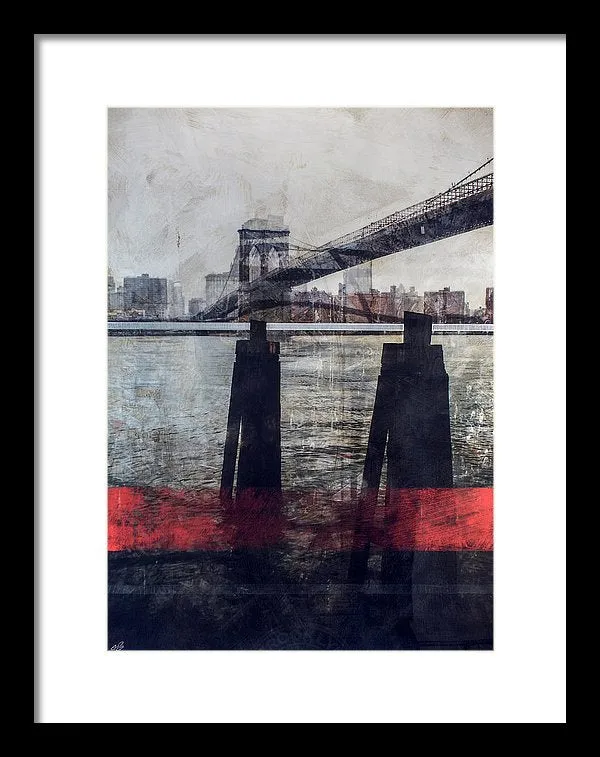 New York Pier - Framed Print