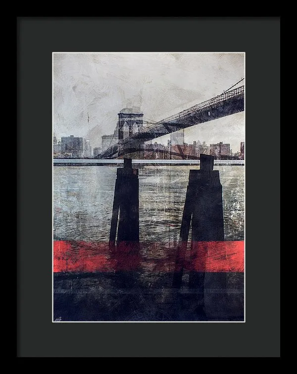 New York Pier - Framed Print