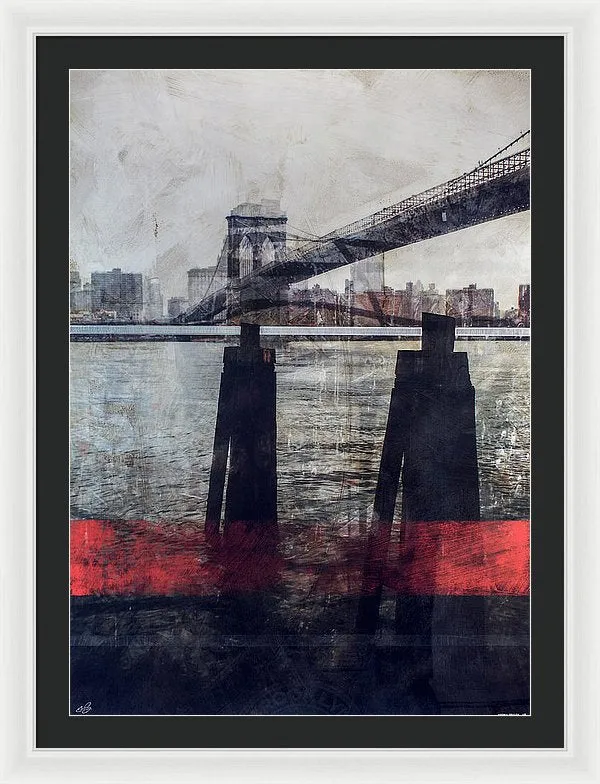 New York Pier - Framed Print