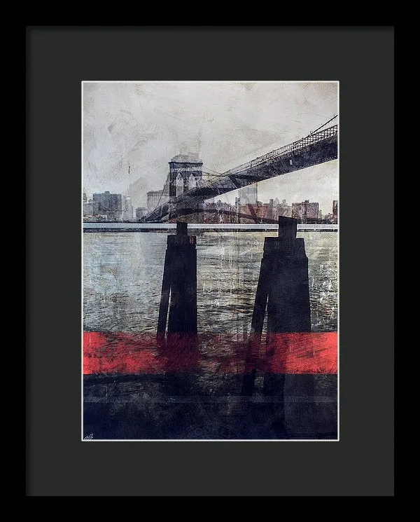 New York Pier - Framed Print