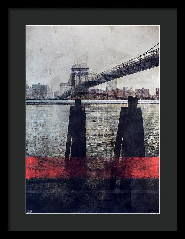 New York Pier - Framed Print
