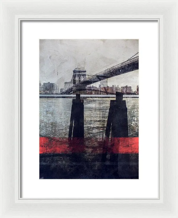 New York Pier - Framed Print