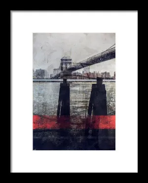 New York Pier - Framed Print