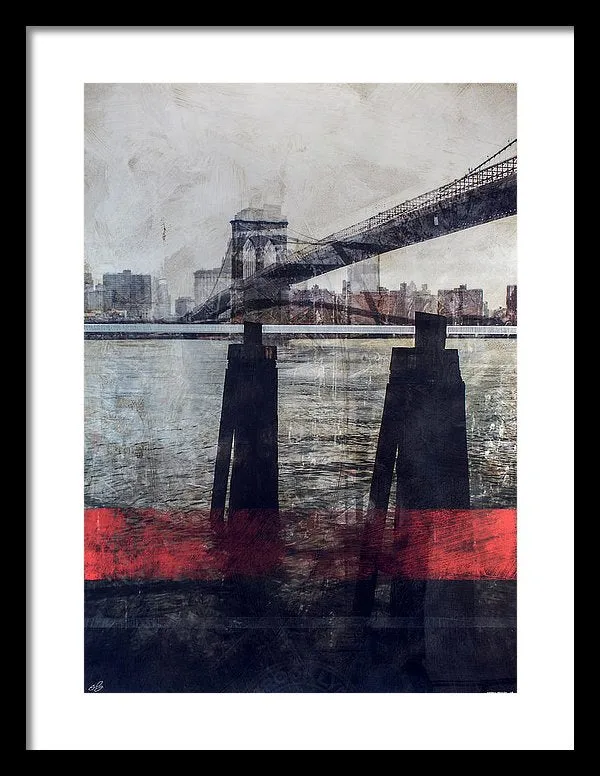 New York Pier - Framed Print