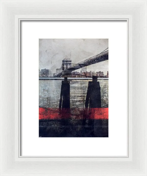 New York Pier - Framed Print