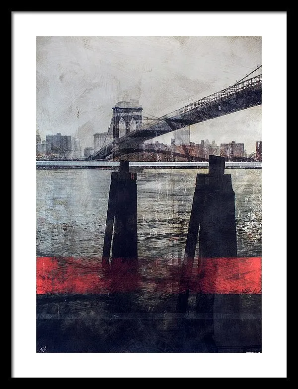 New York Pier - Framed Print