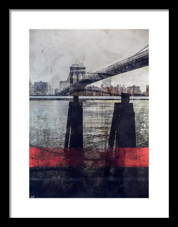New York Pier - Framed Print