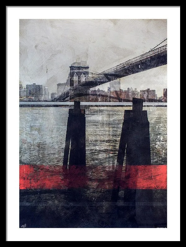 New York Pier - Framed Print