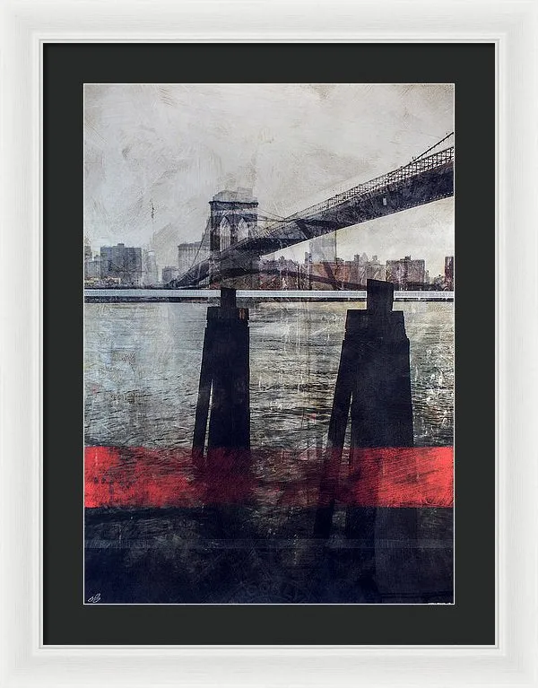 New York Pier - Framed Print