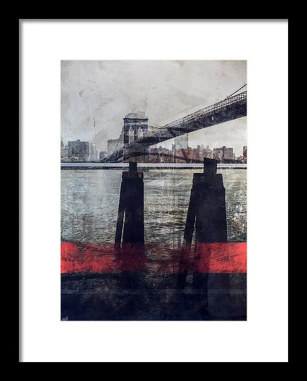 New York Pier - Framed Print