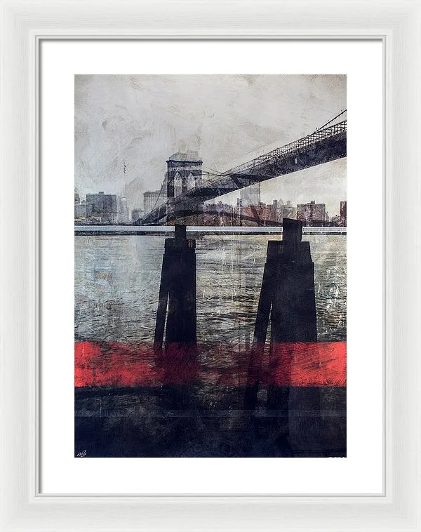 New York Pier - Framed Print