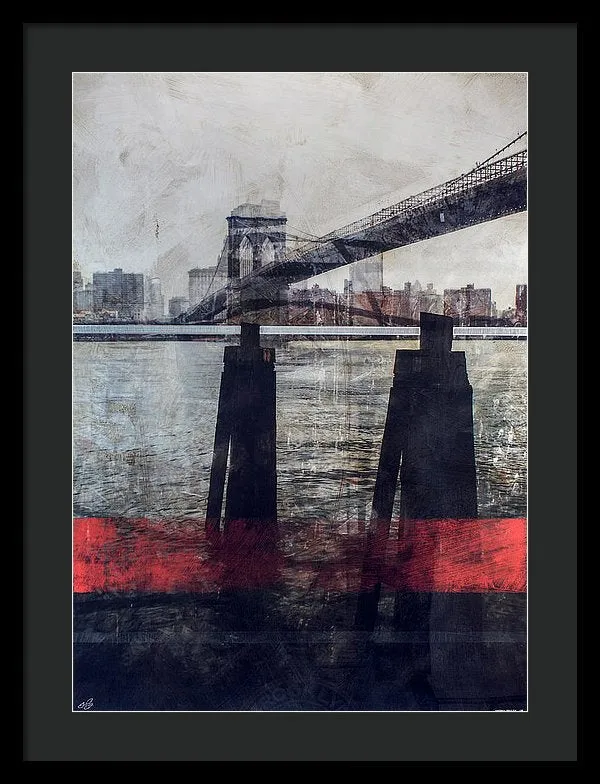 New York Pier - Framed Print