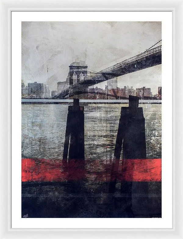 New York Pier - Framed Print