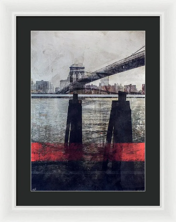 New York Pier - Framed Print