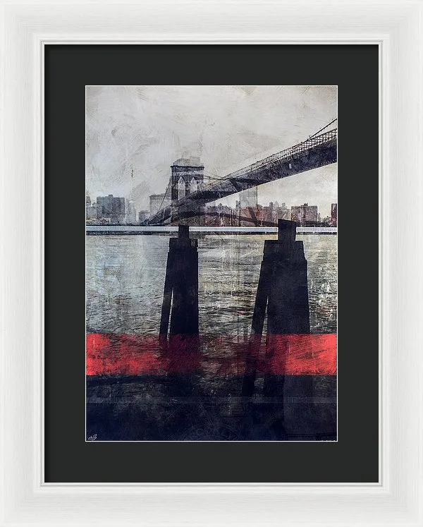 New York Pier - Framed Print