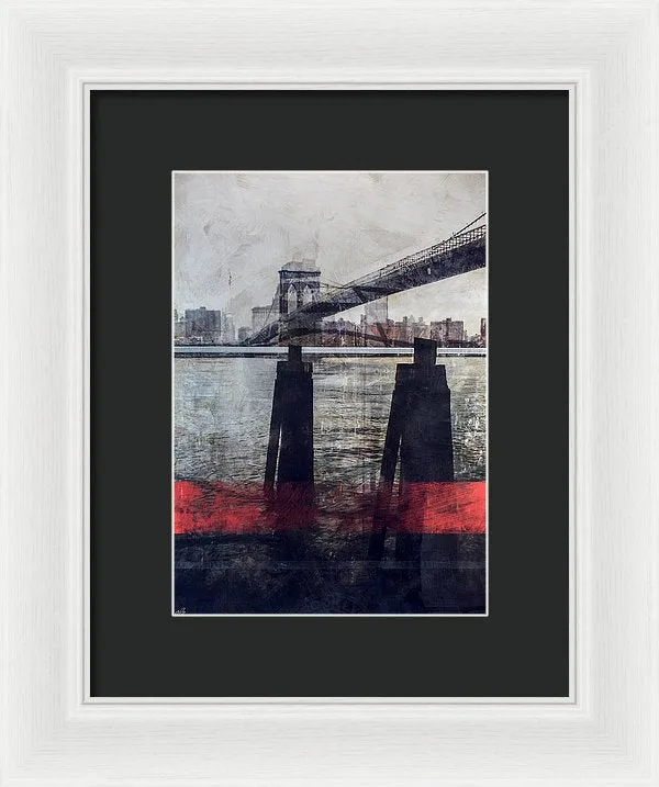 New York Pier - Framed Print