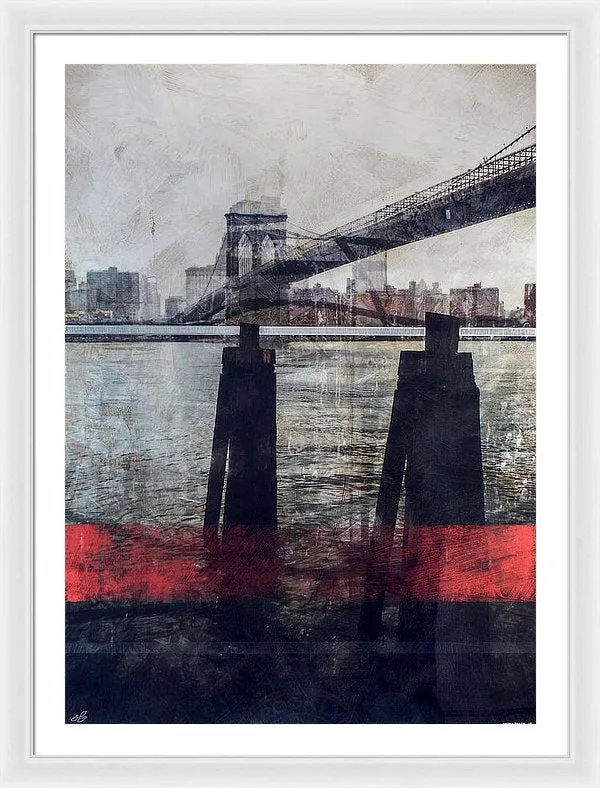 New York Pier - Framed Print