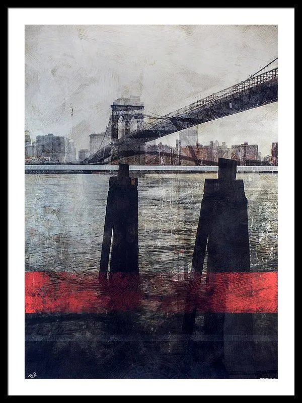 New York Pier - Framed Print