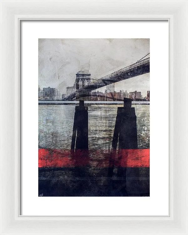 New York Pier - Framed Print