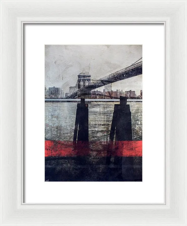 New York Pier - Framed Print