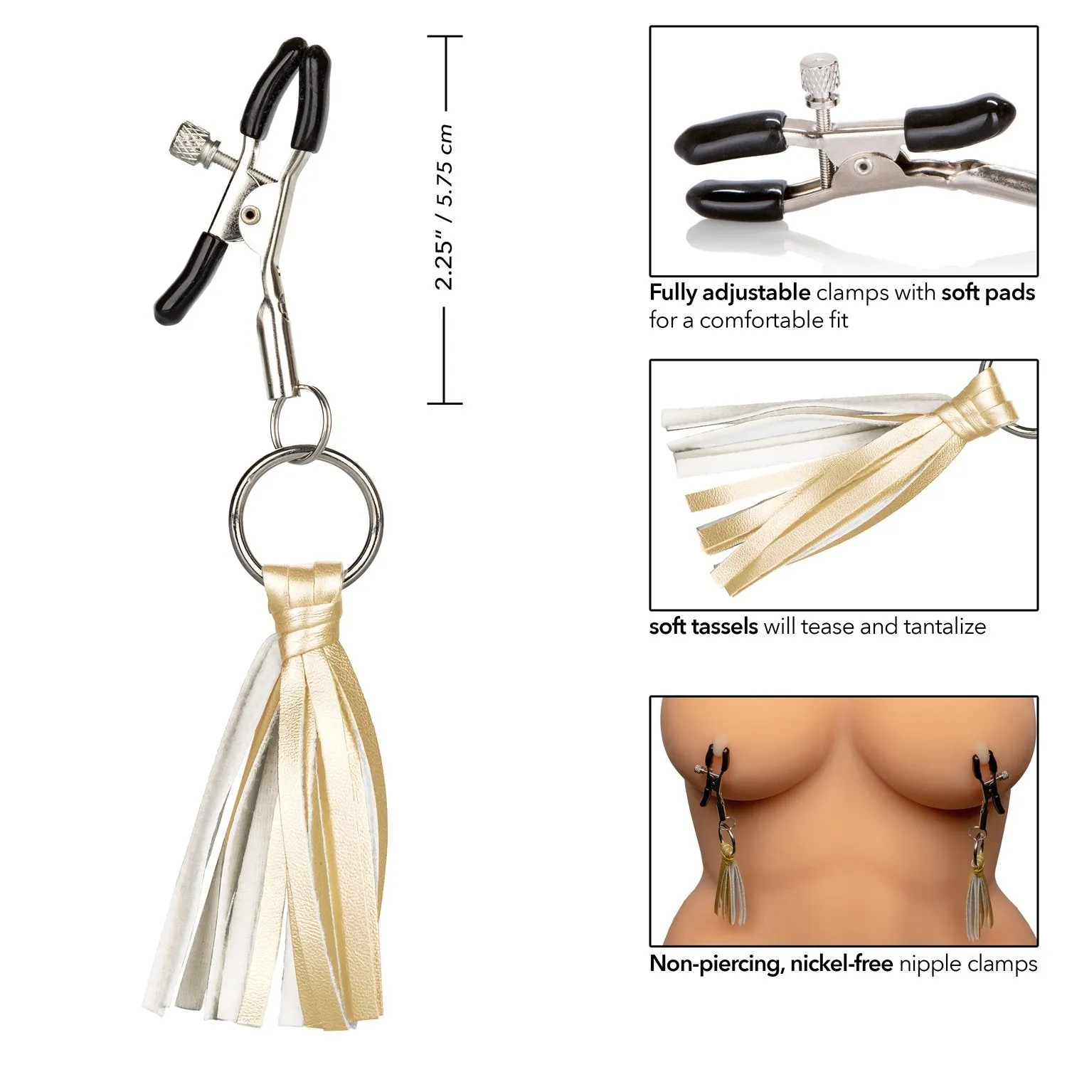 Nipple Play Playful Tassels Nipple Clamps