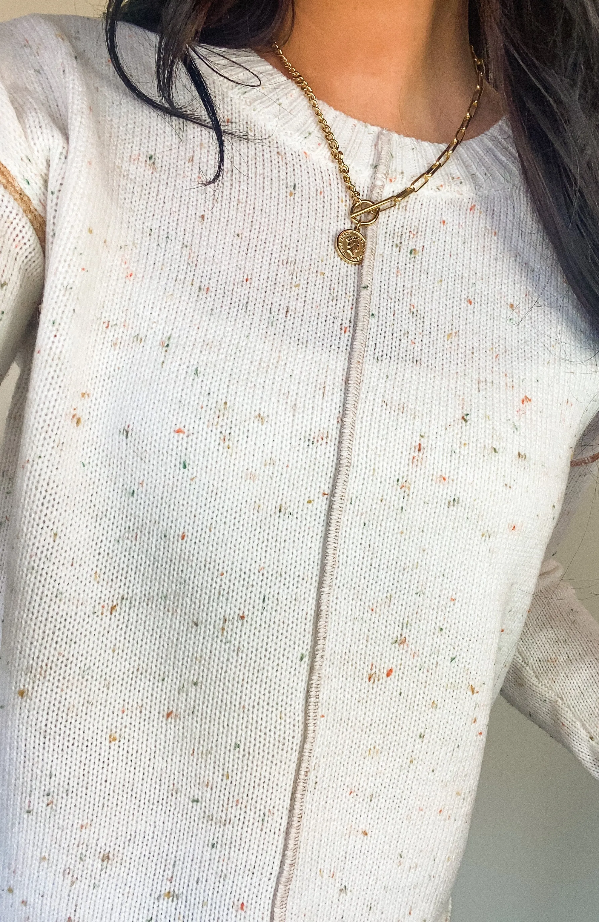 NOTICE ME MULTI COLOR SWEATER