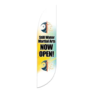 Now Open Feather Flag