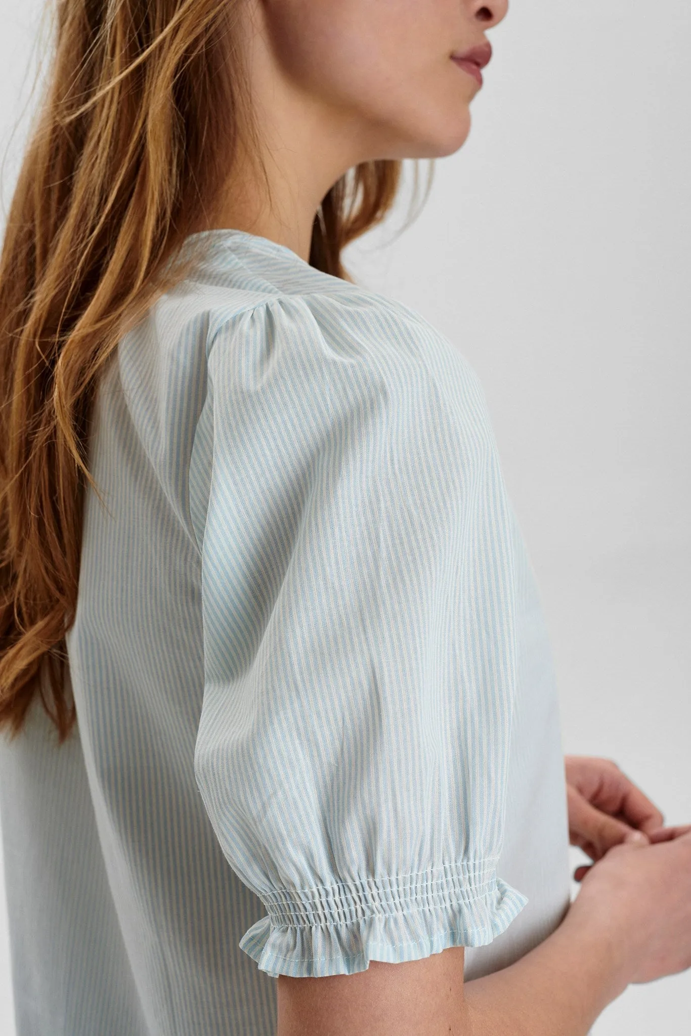 NUARDITH SS SHIRT - NOOS - Airy Blue