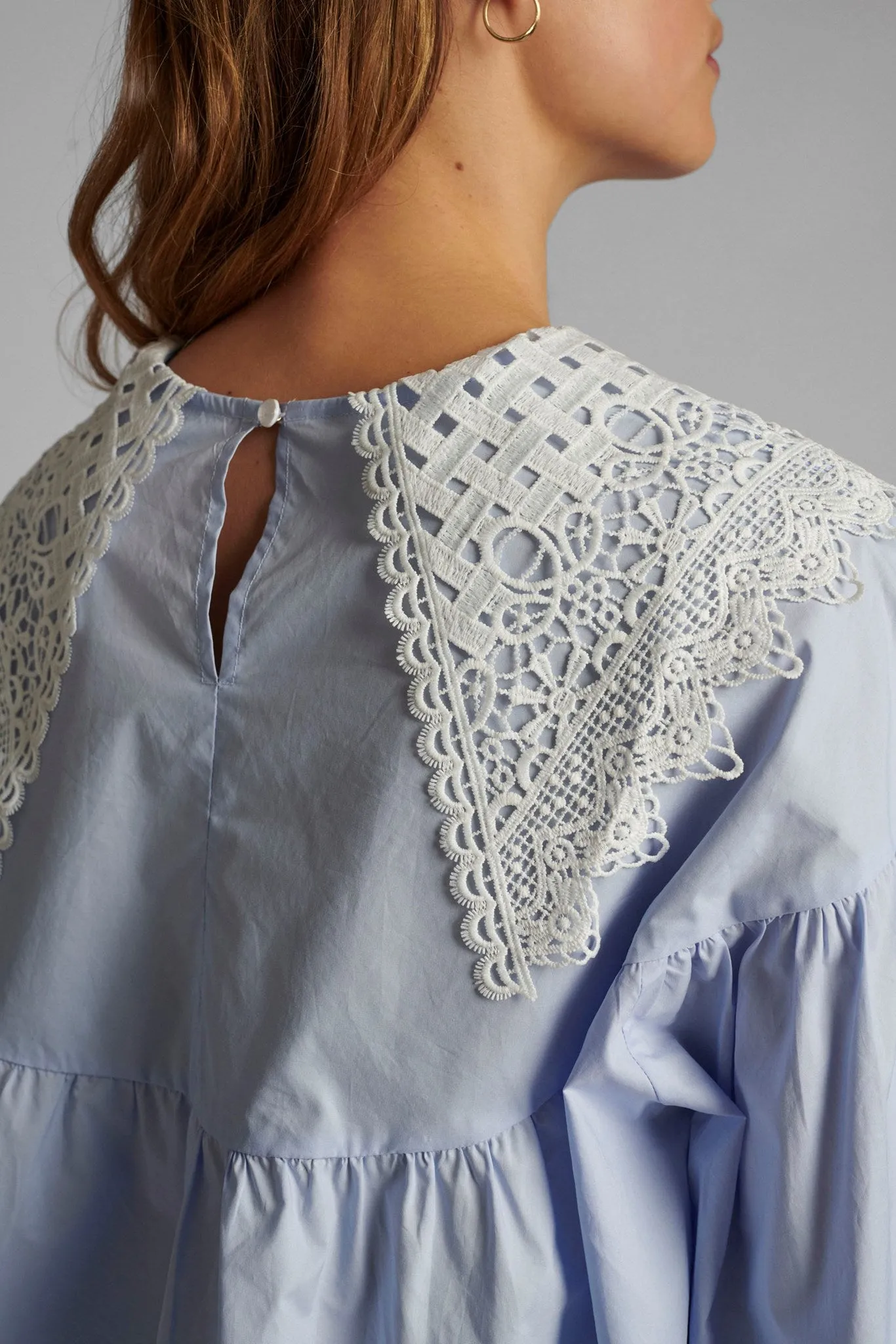 NUCINDY LS SHIRT - Airy Blue