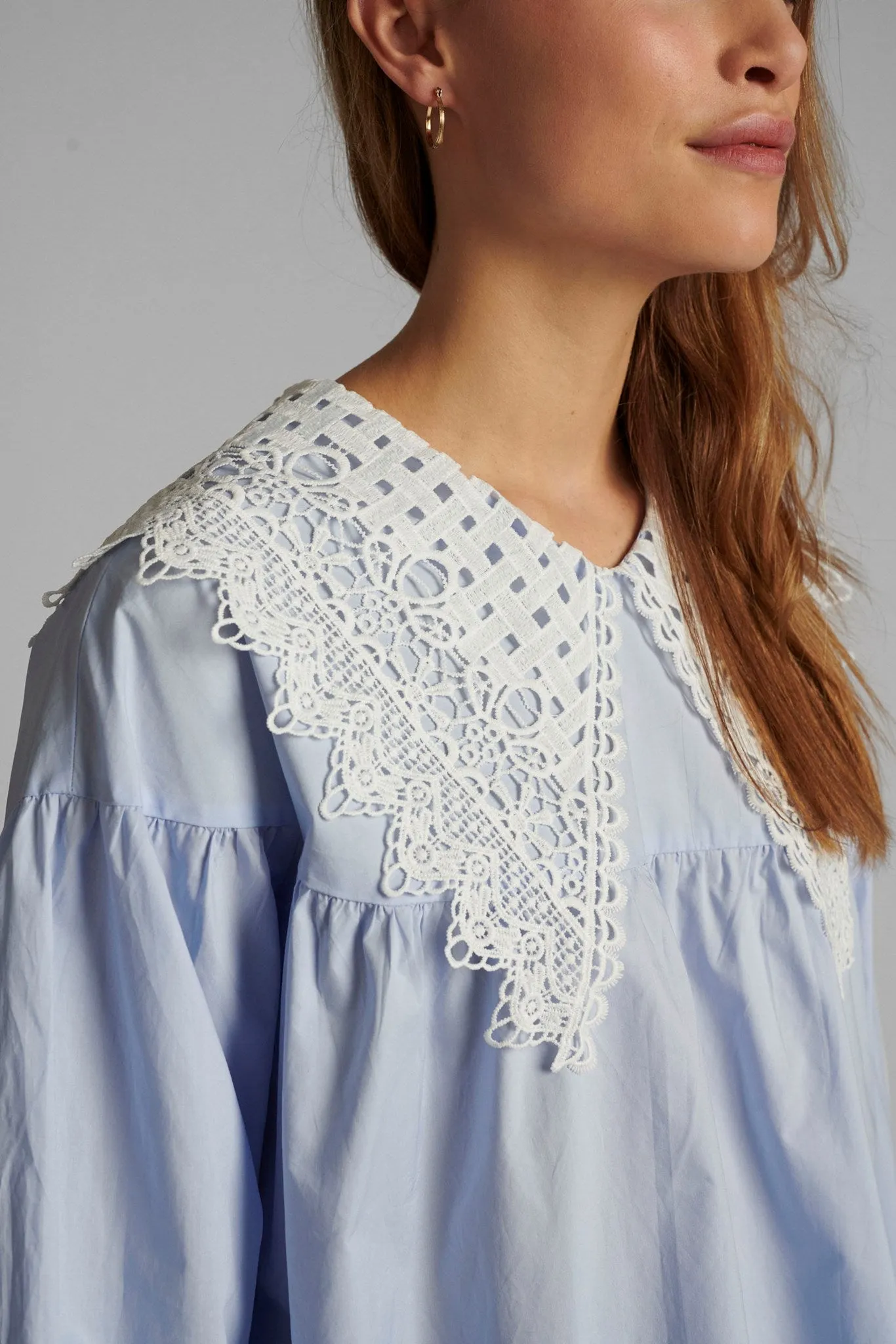 NUCINDY LS SHIRT - Airy Blue