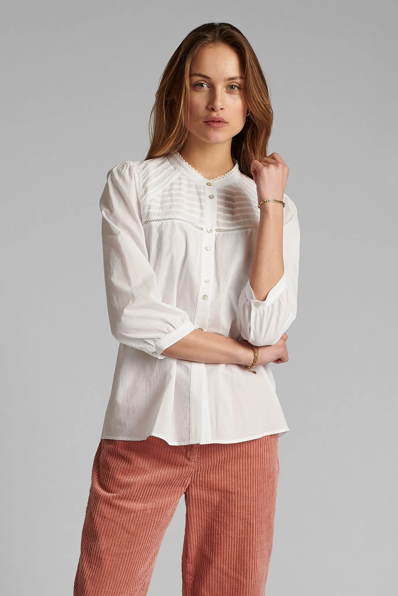NUCINDY SHIRT - Bright White