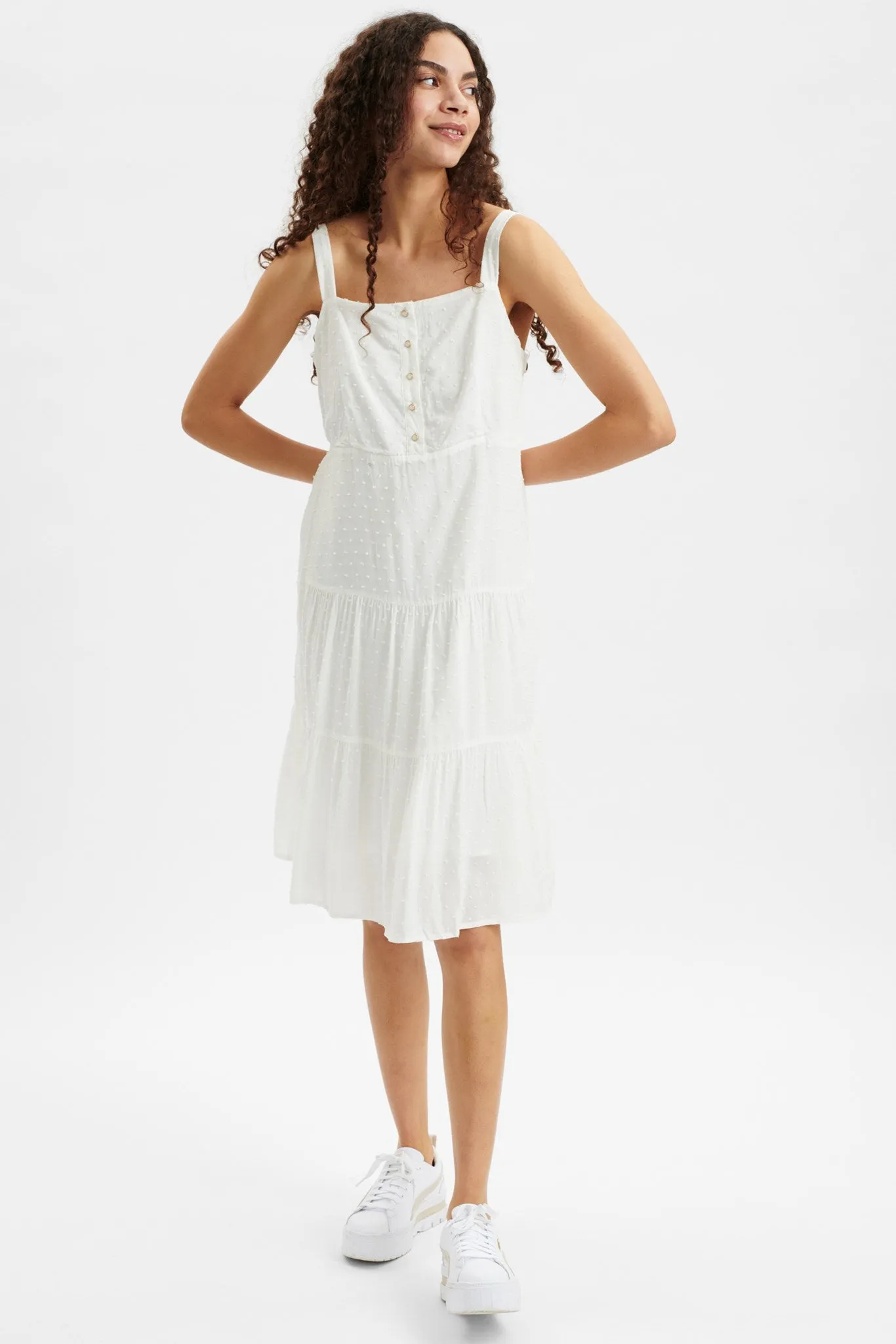 NUDENI DRESS - Bright White