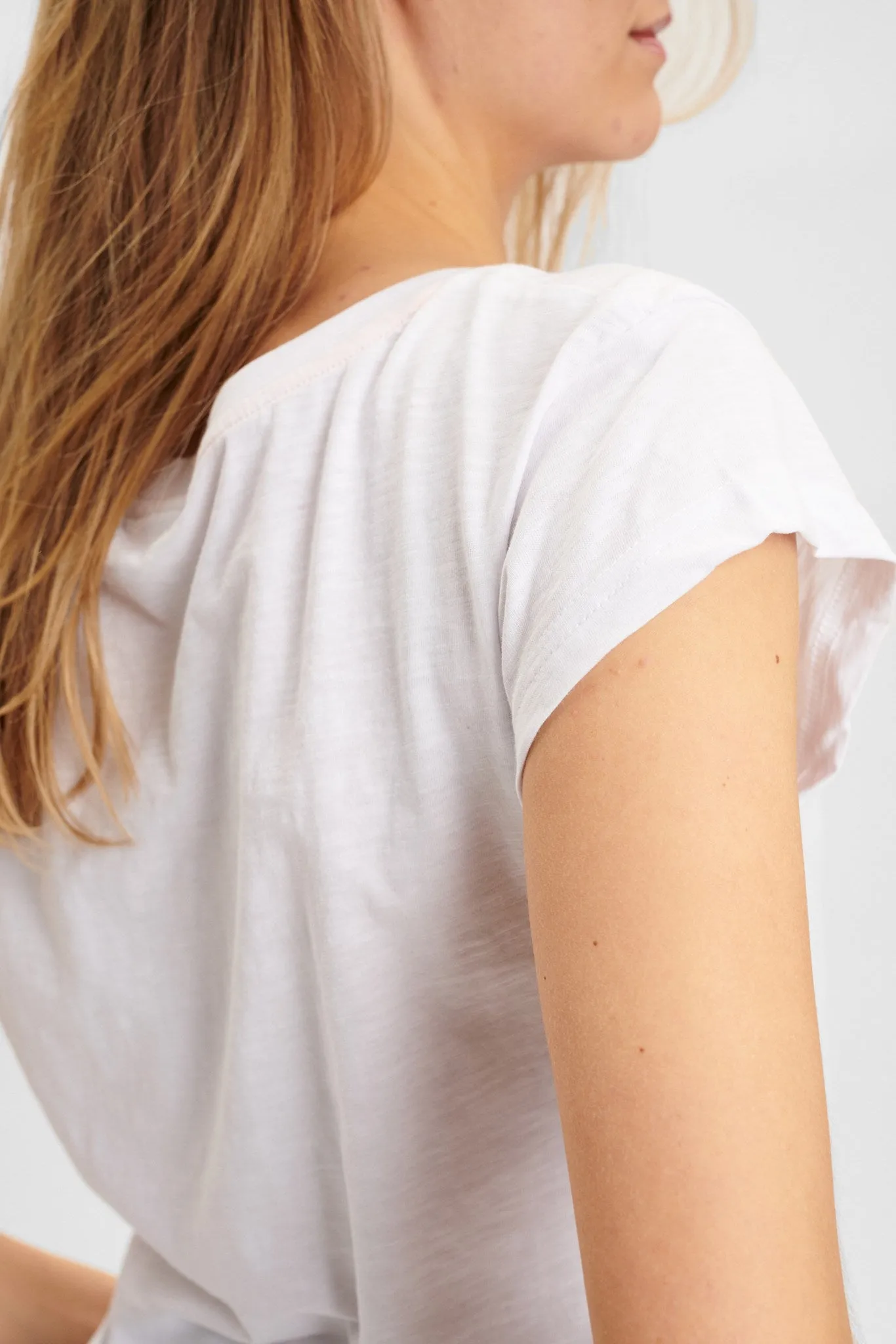 NUDILLY TEE - Bright White