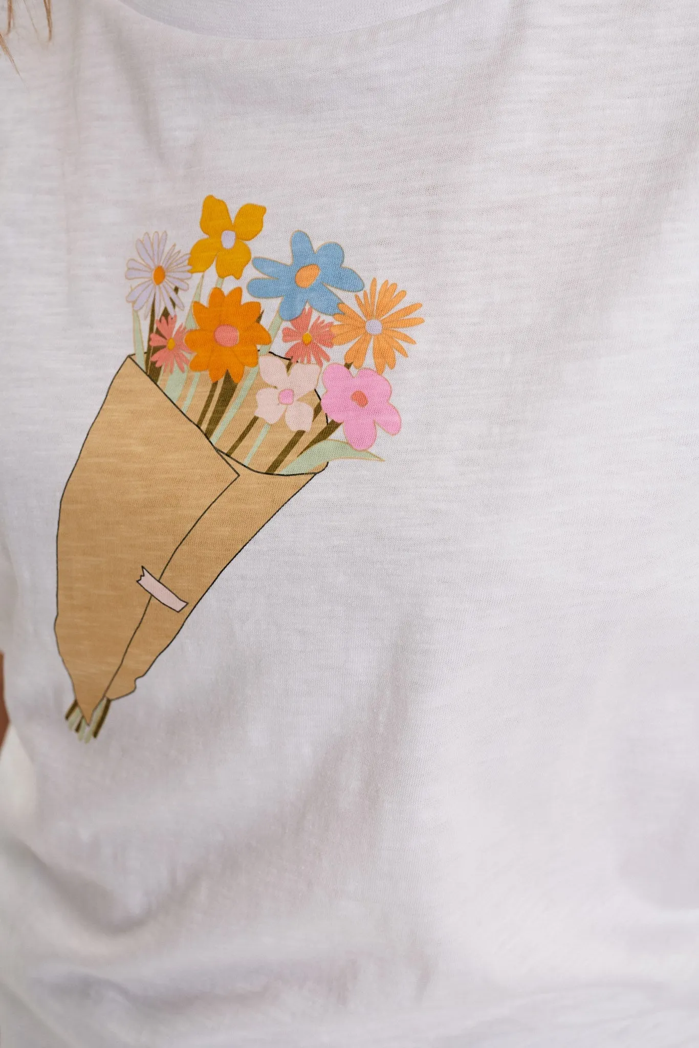 NUDILLY TEE - Bright White