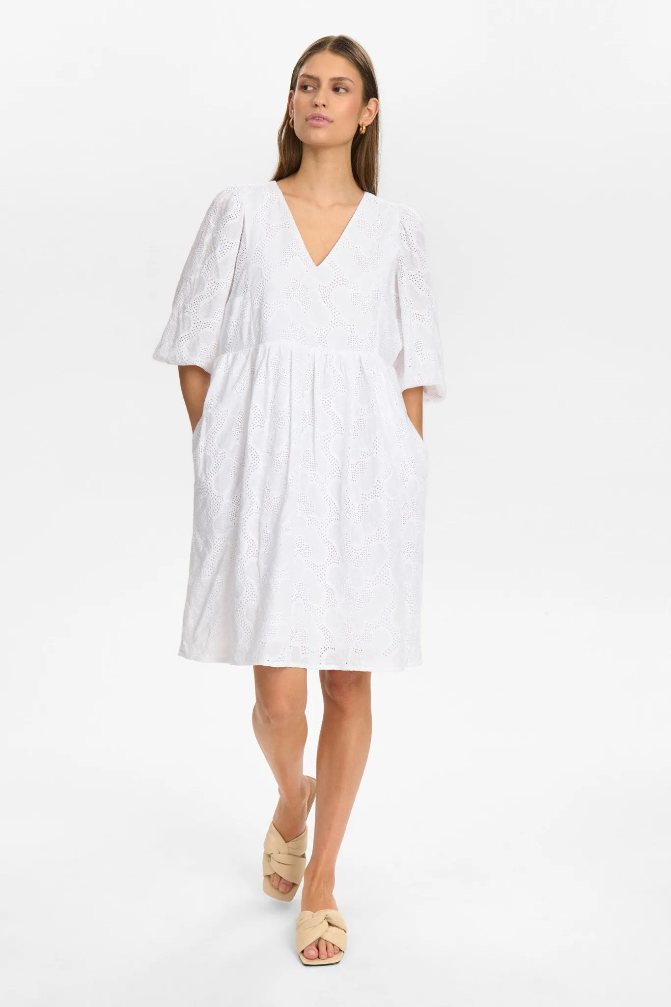 NUHENSLEY DRESS - Bright White