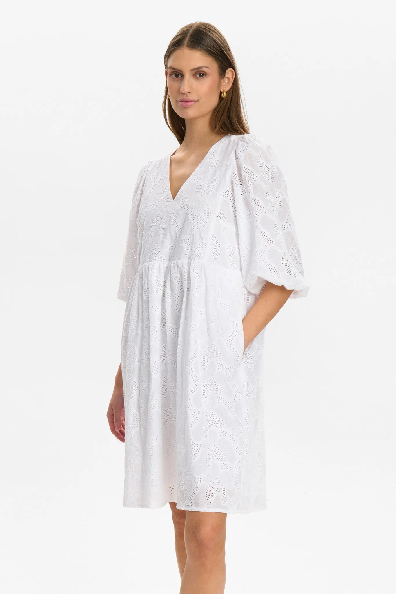 NUHENSLEY DRESS - Bright White