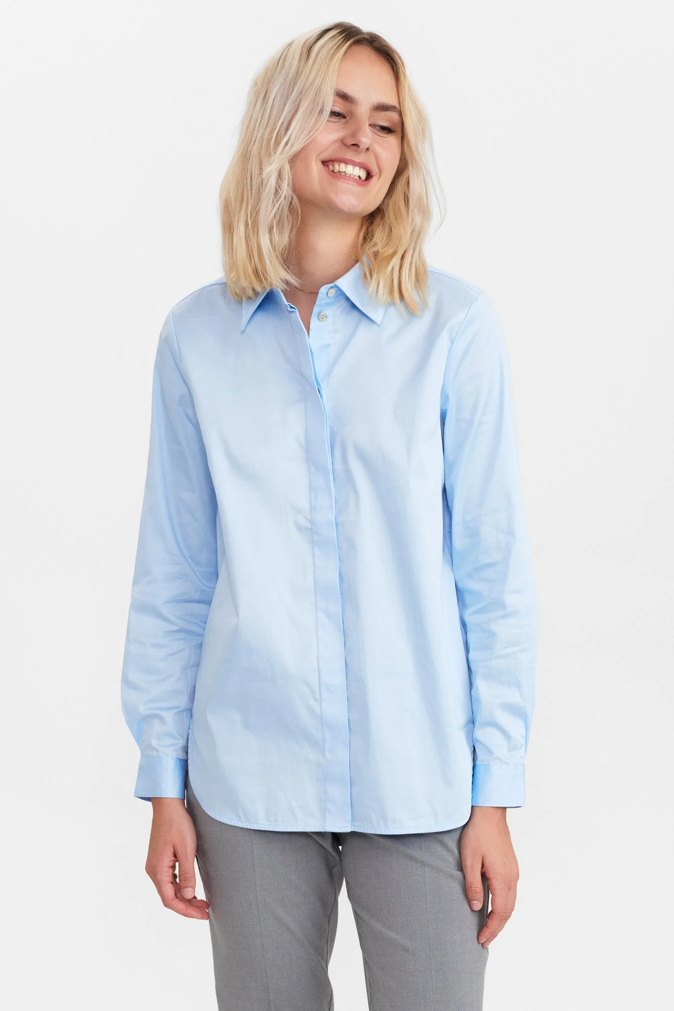 NULUCY SHIRT NOOS - Airy Blue