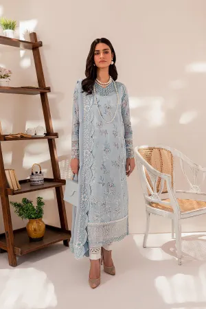 Ocean Dust| Farasha Mehak Festive Lawn SS 23 | Unstitched Embroidered Collection
