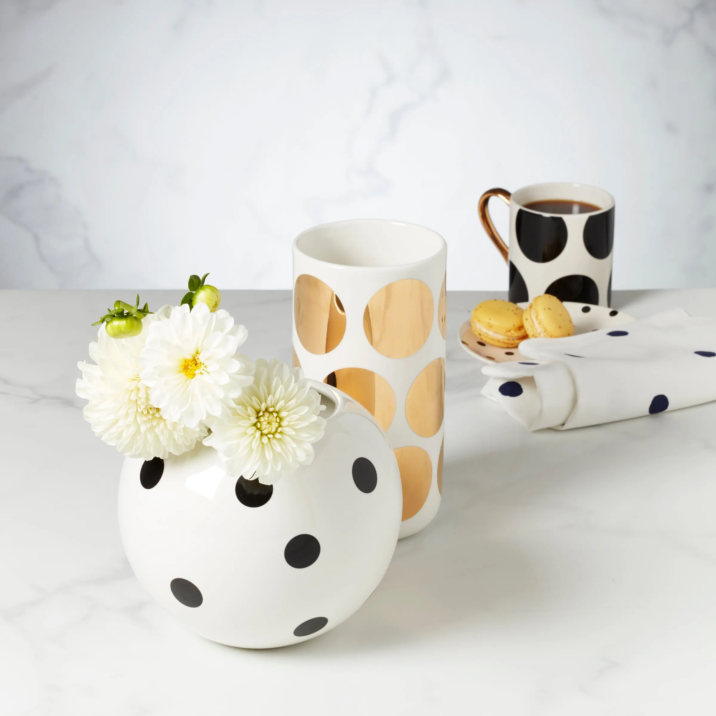 On The Dot Assorted Mugs, Set of 2