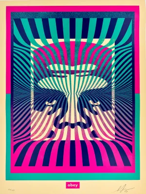 Op-Art Icon (Aqua Gradient)
