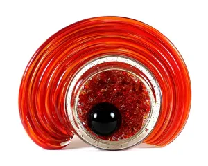 Orange and Red mix Celestial Geode