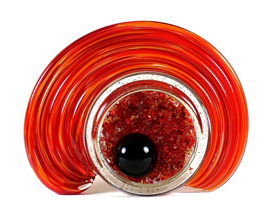 Orange and Red mix Celestial Geode