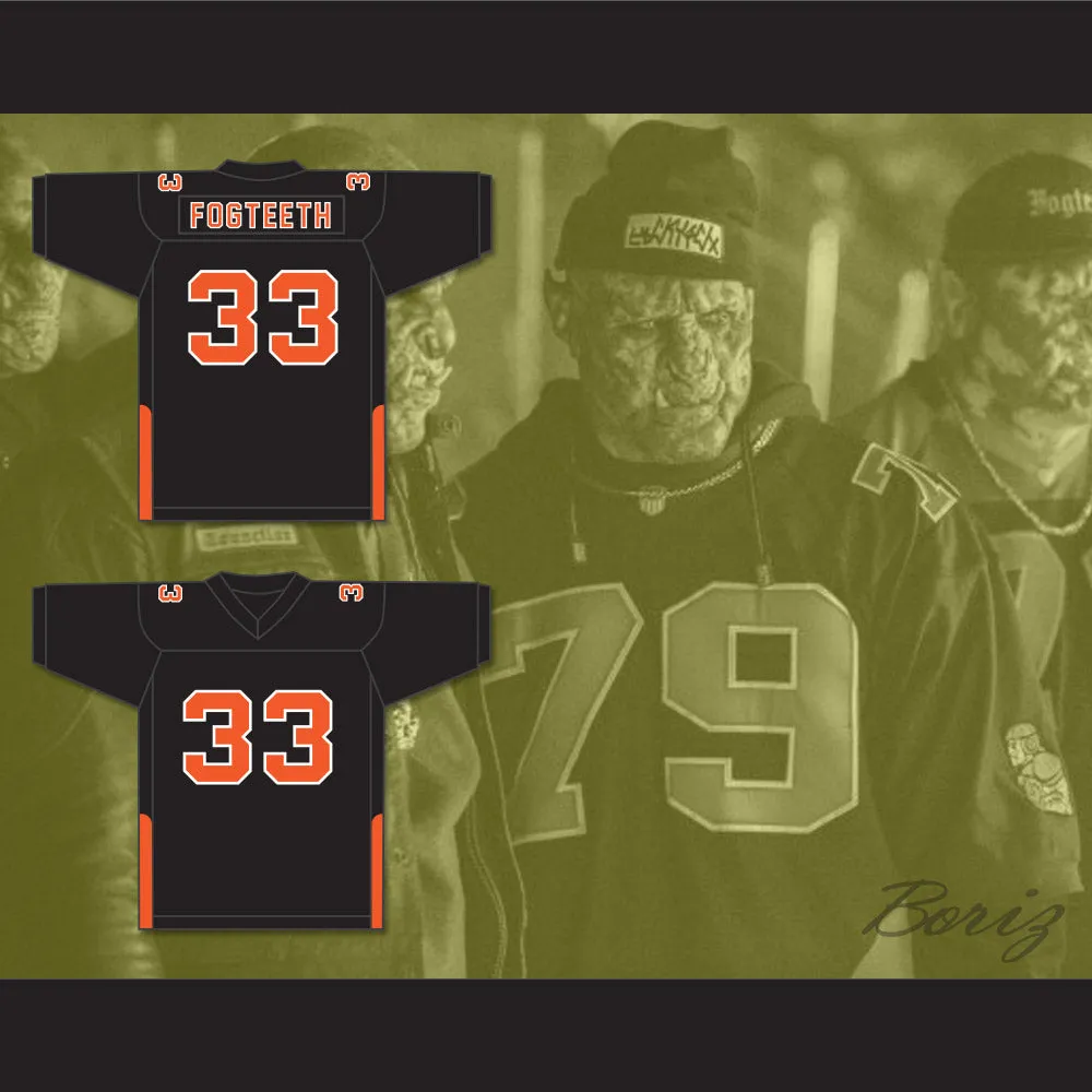 Orc Fogteeth 33 Black Football Jersey Bright