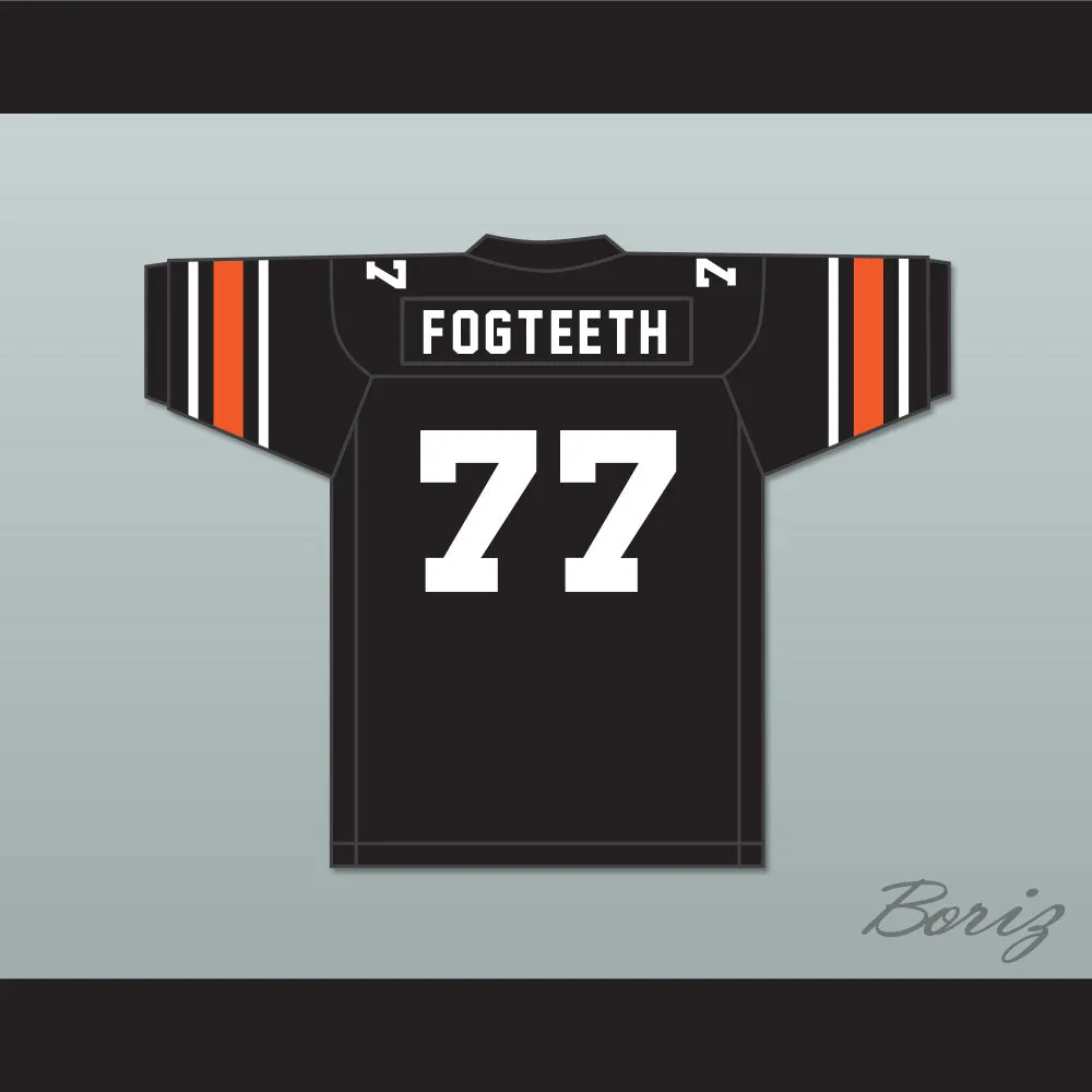 Orc Fogteeth 77 Black Football Jersey with Patch