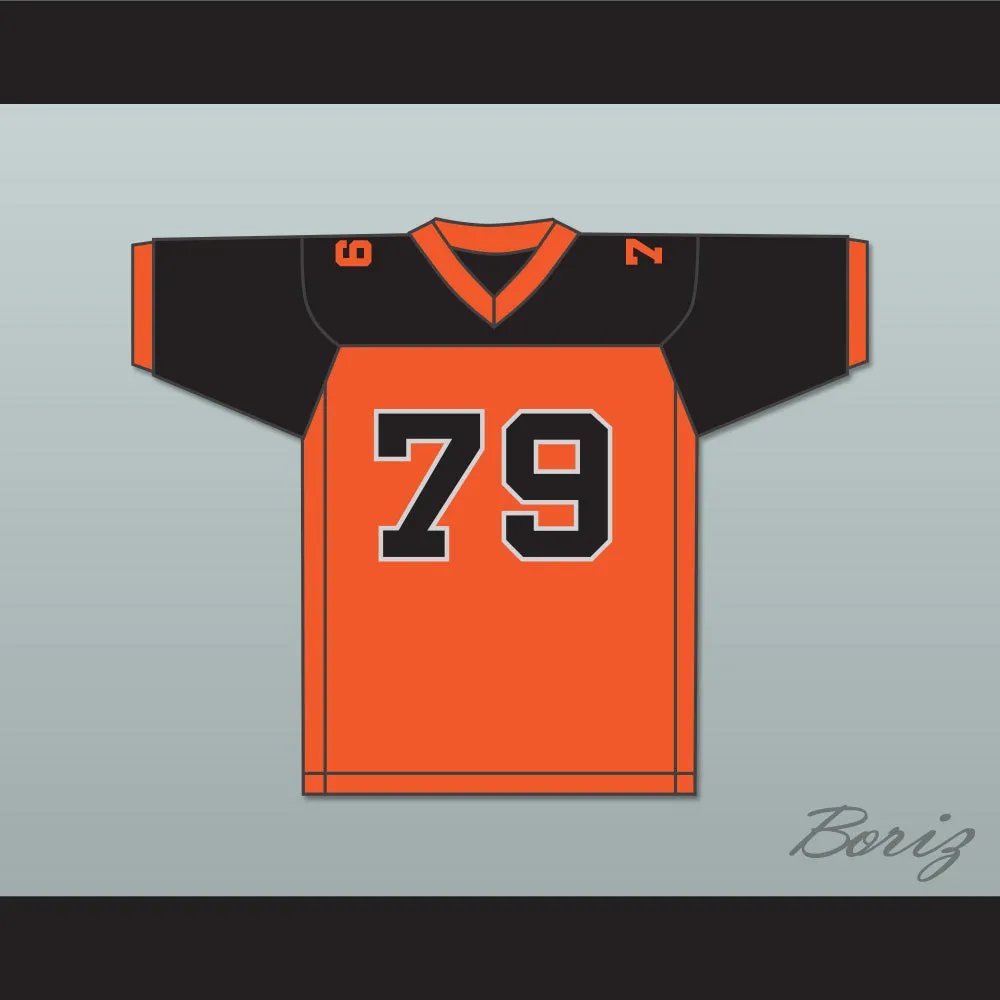Orc Fogteeth 79 Orange/Black Football Jersey