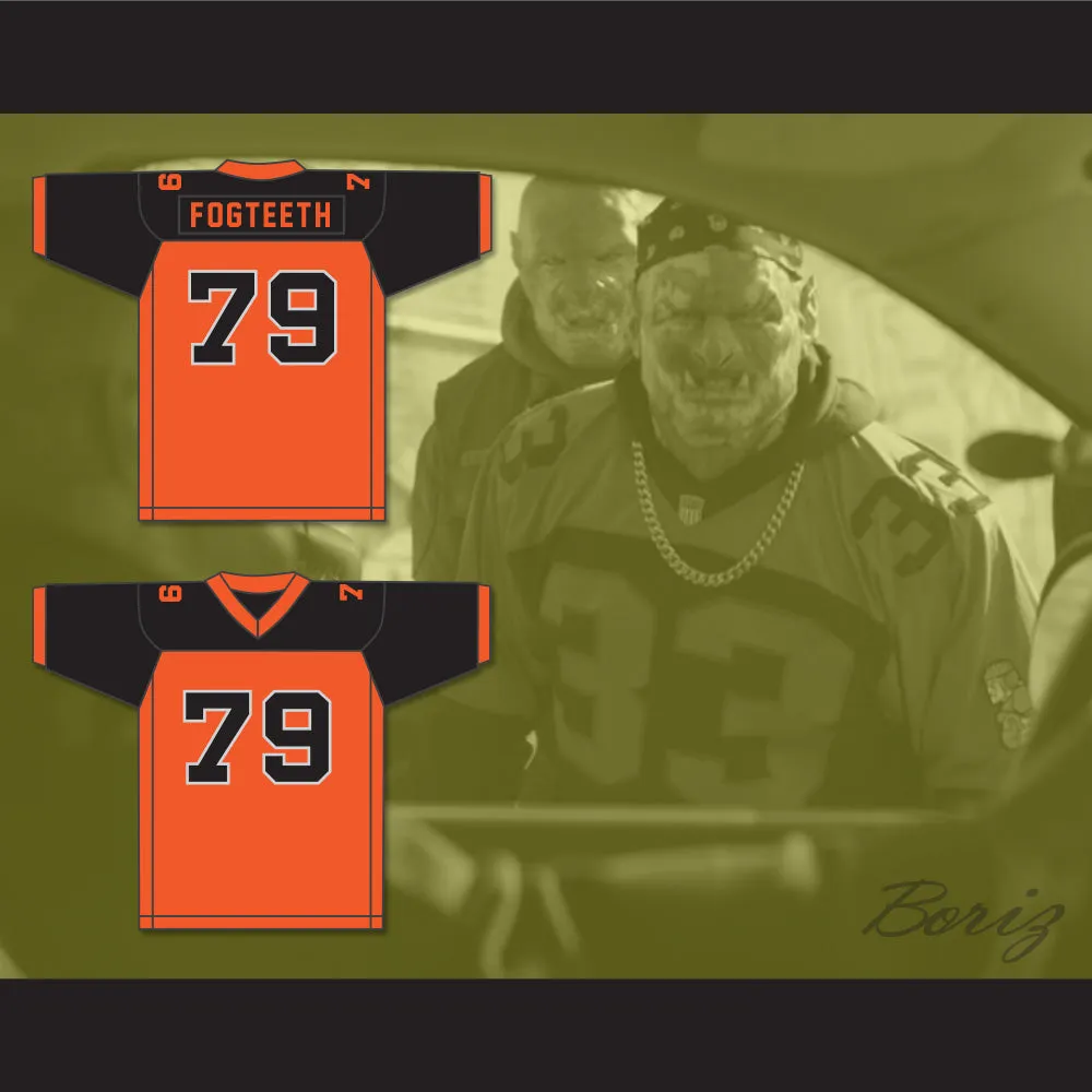 Orc Fogteeth 79 Orange/Black Football Jersey